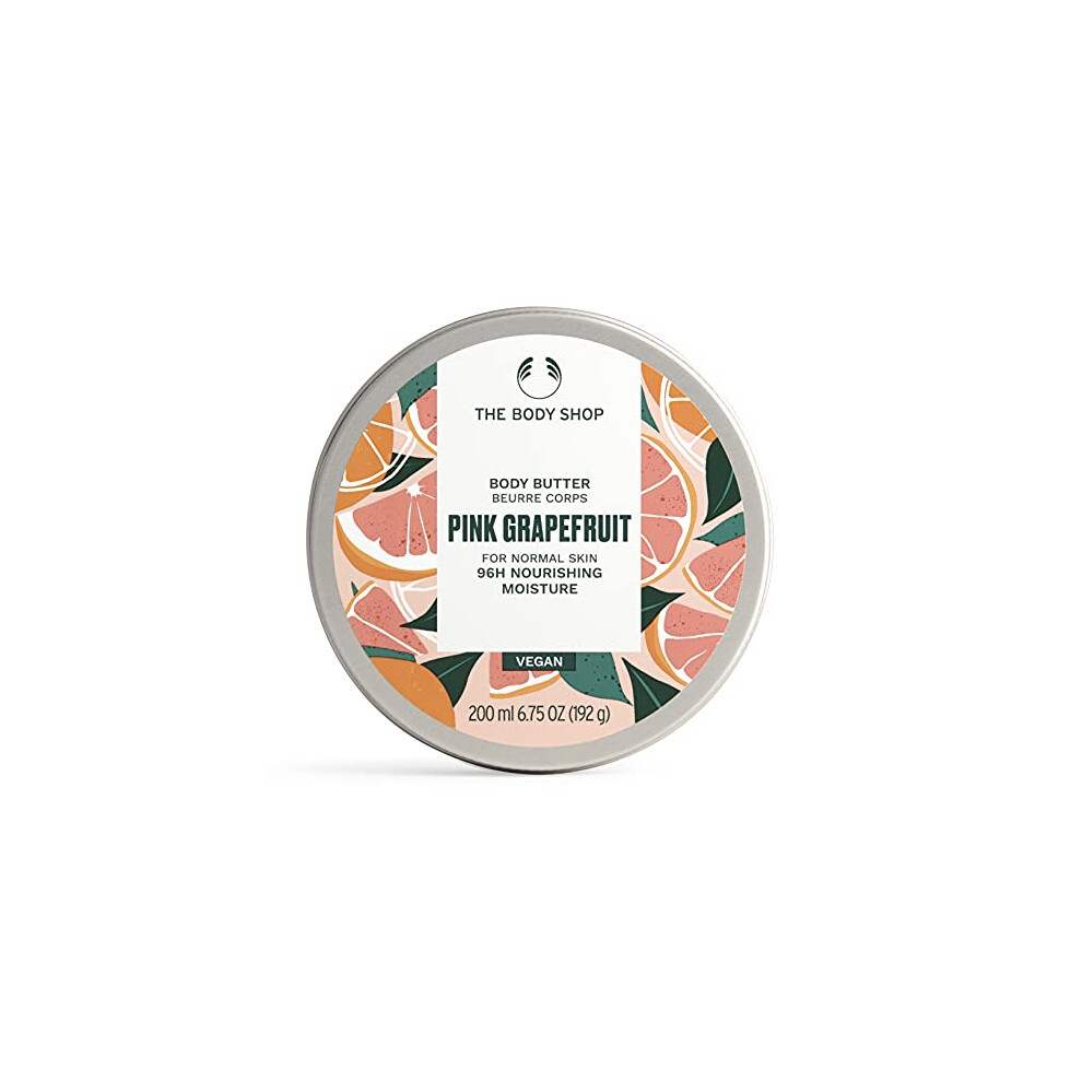 The Body Shop Pink Grapefruit Body Butter - Nourishing & Moisturizing Skincare for Normal Skin - Vegan - 6.75 oz