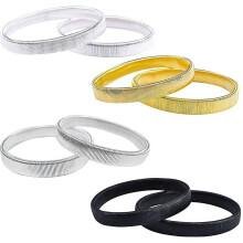 4 Pairs Arm Garters For Men Anti-slip Metal Shirt Sleeve Holders Stretchy Garter