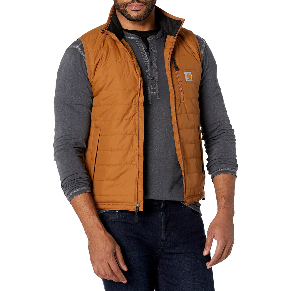 carhartt mens (Big Tall) Rain Defender Relaxed Fit Lightweight Insulated Vest, carhartt Brown, X-Large Tall US