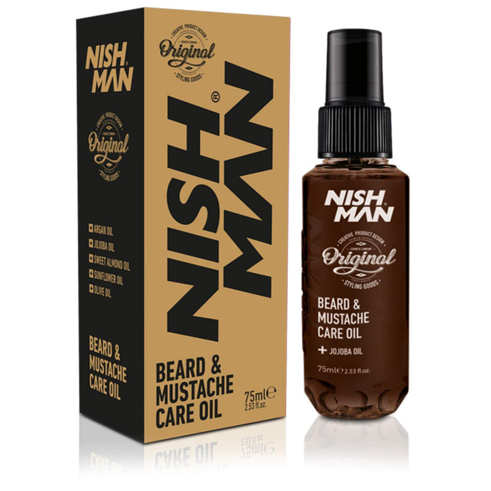Nishman Beard & Mustache Care Series (Beard & Mustache Care Oil, 75Ml)