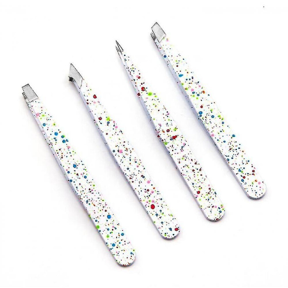 Precision Tweezers For Eyebrows, 4 Pack Eyebrow Tweezer Set For Hair Removal
