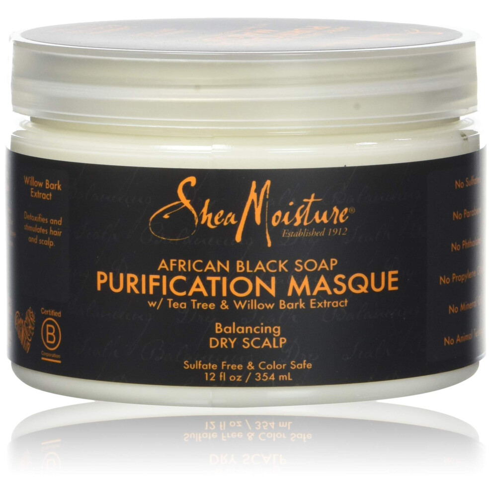 SheaMoisture African Black Soap Purification Masque | 12 oz.