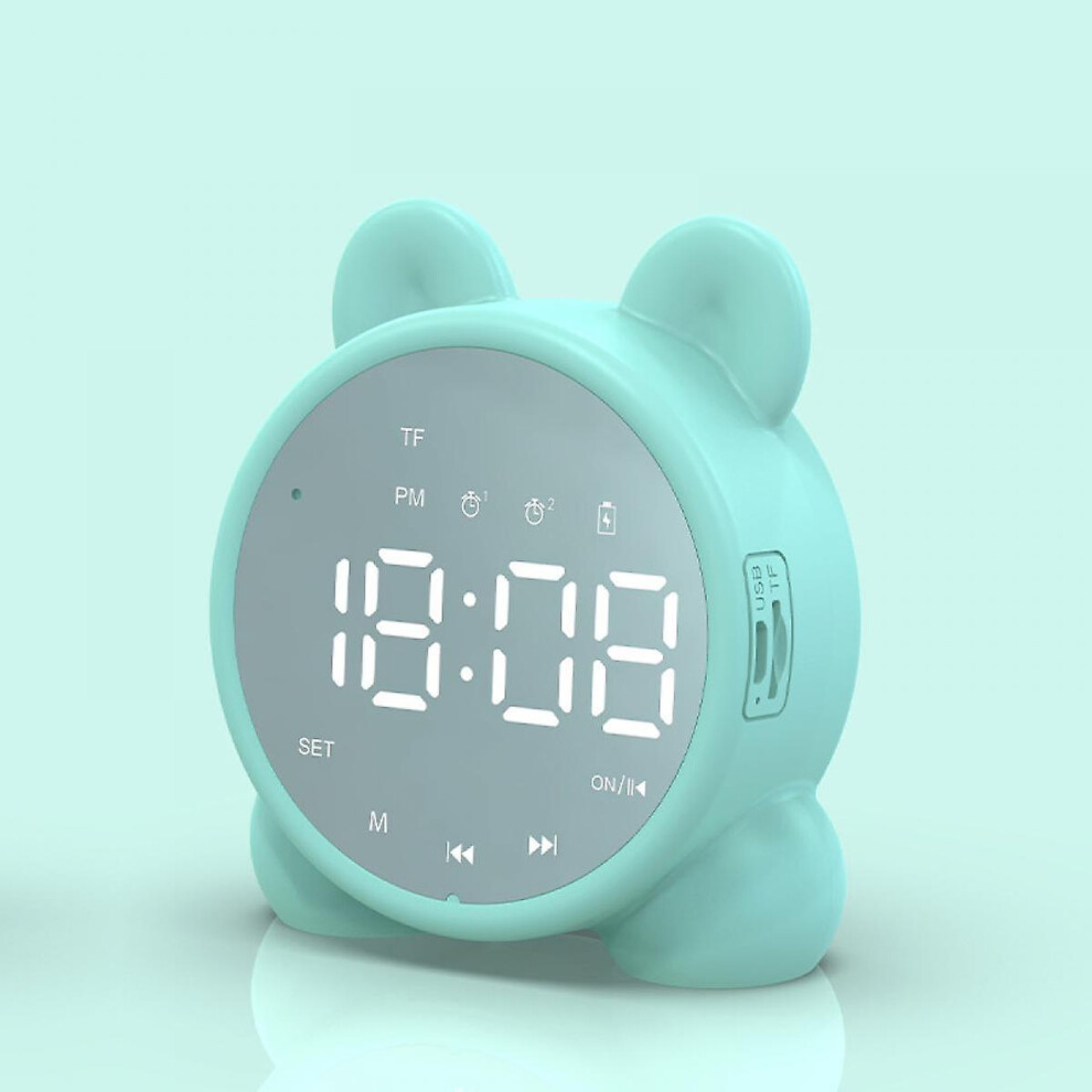 Wake Up Alarm Clock With Bluetooth Speaker Kids Night Alarm Clock, 3 Level Brightness Light