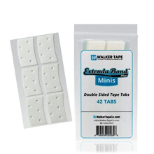 Walker Tape Extenda-Bond Plus Mini Tabs 3/4" x 1 1/2", Atmungsaktive Doppelklebe-Tape für Perücken