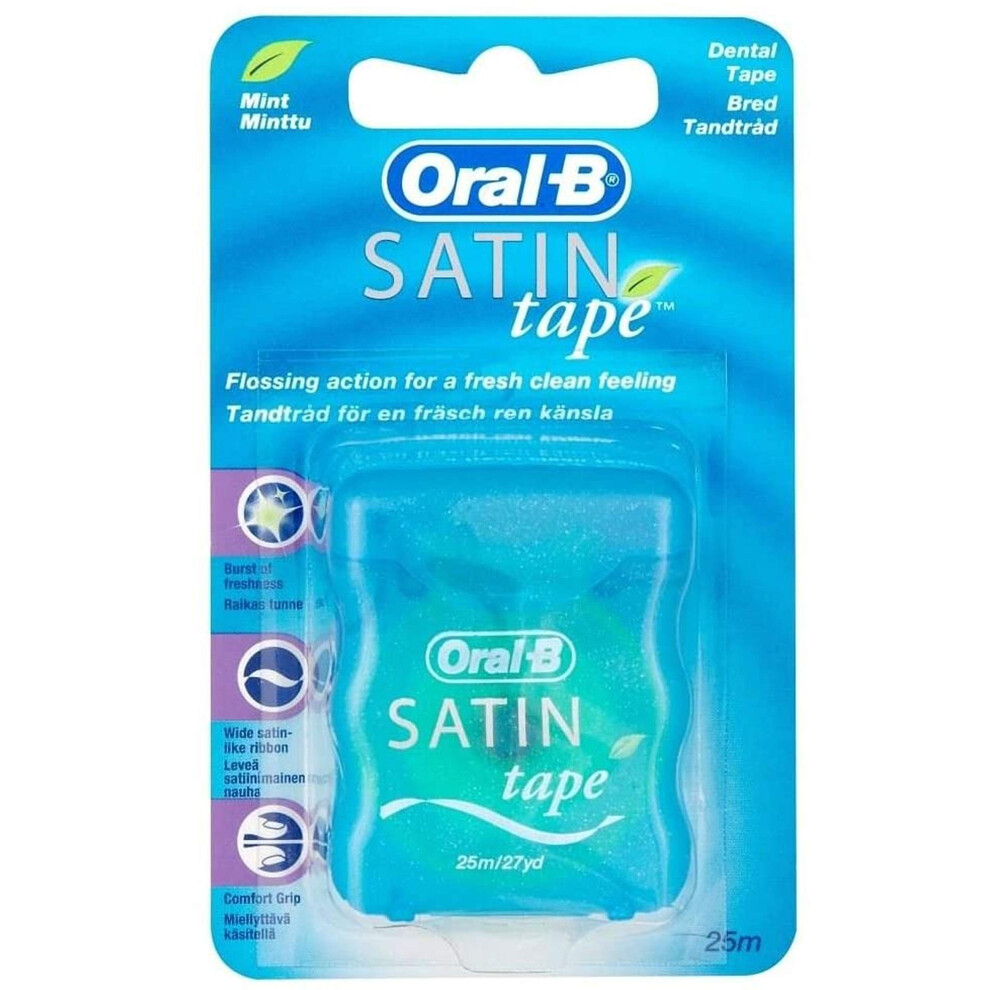 Oral-B Three Packs Of Satin Tape Mint