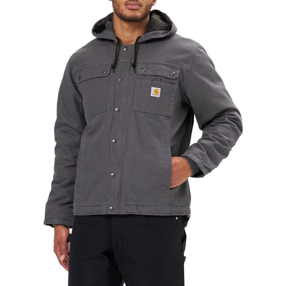 Carhartt Mens Bartlett Jacket (Big Tall) Work Utility Outerwear, gravel, Large Tall US