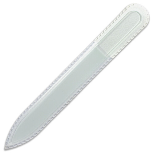 Mont Bleu Premium glass Nail File - genuine czech Tempered glass - Handmade - Best crystal Nail File for Natural Nails