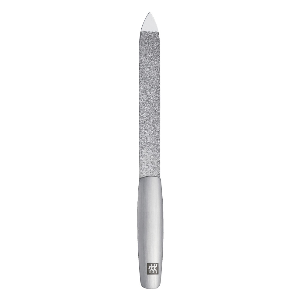 Zwilling Twinox Saphir Nail File, Shape File Double Sided Stainless Steel For Perfect Filing Result, Matted Stainless Steel, 130 Mm