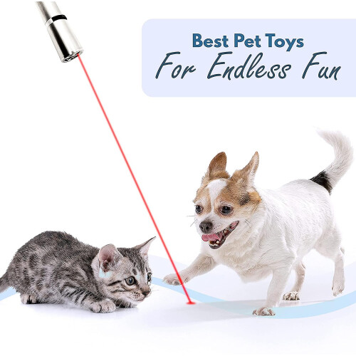 Single 7 In 1 Usb Rechargeable Multi-angle Cat Dog Training Tool, Led Cat Toy, Mini Flashlight,uv Light, Red Light, Multiple Pattern Pet Command Light 1