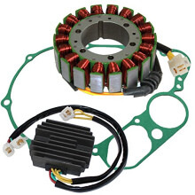 Caltric stator & pakking & regelaar compatibel met Honda Vt1100C Vt-1100C Shadow 1100 C 1987-1996