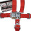 ACES RACING 5 -punktssele med 2 tommer polstring E4 -certificeret (r?d) 3