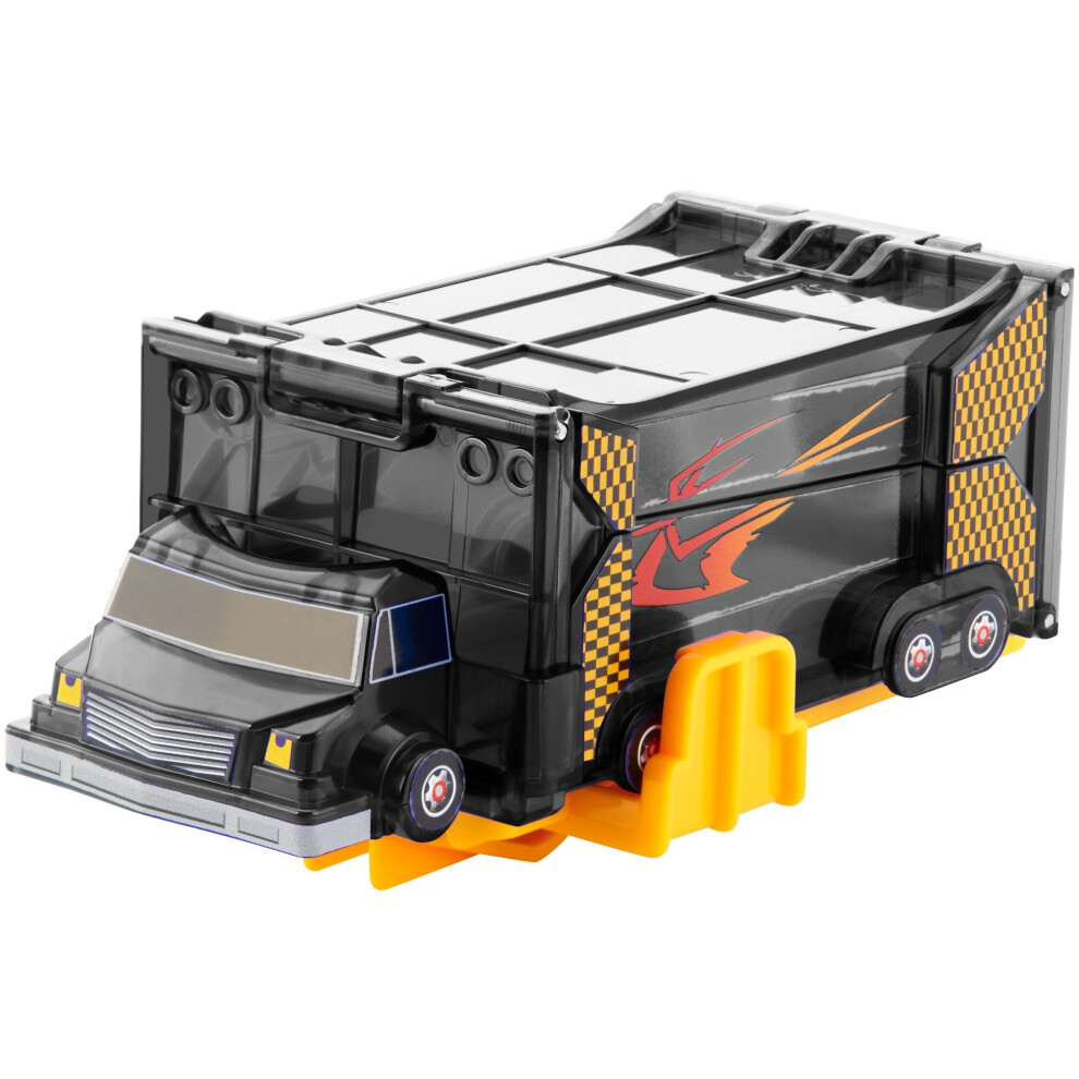 Mattel Mecard - Black Launch Rail Truck-image