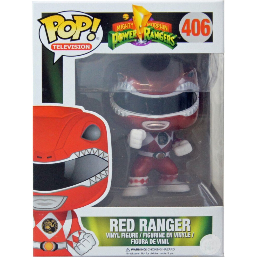 Funko Pop! Mighty Morphin Power Rangers Metalic Red Ranger Action Vinyl Figure