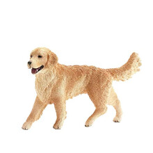 SCHLEICH Farm World Golden Retriever Female Educational Figurine for Kids Ages 3-8