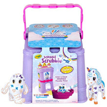 Crayola Scribble Scrubbie Peculiar Peculiar Pets Palace -lelusetti, jossa on Jeti- ja yksisarvisleluja, lasten lahjoja tyt   ille ja pojille, ik    3