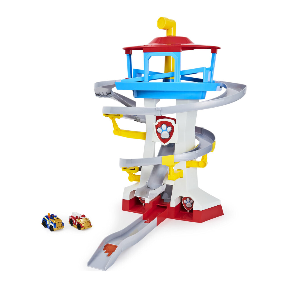 Paw Patrol, True Metal Adventure Bay Rescue Way Playset with 2 Exclusive Vehicles, 1:55 Scale