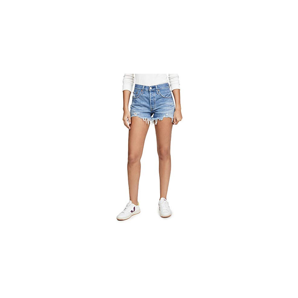 Levis Womens Premium 501 Original Shorts, Athens Mid Short, 29