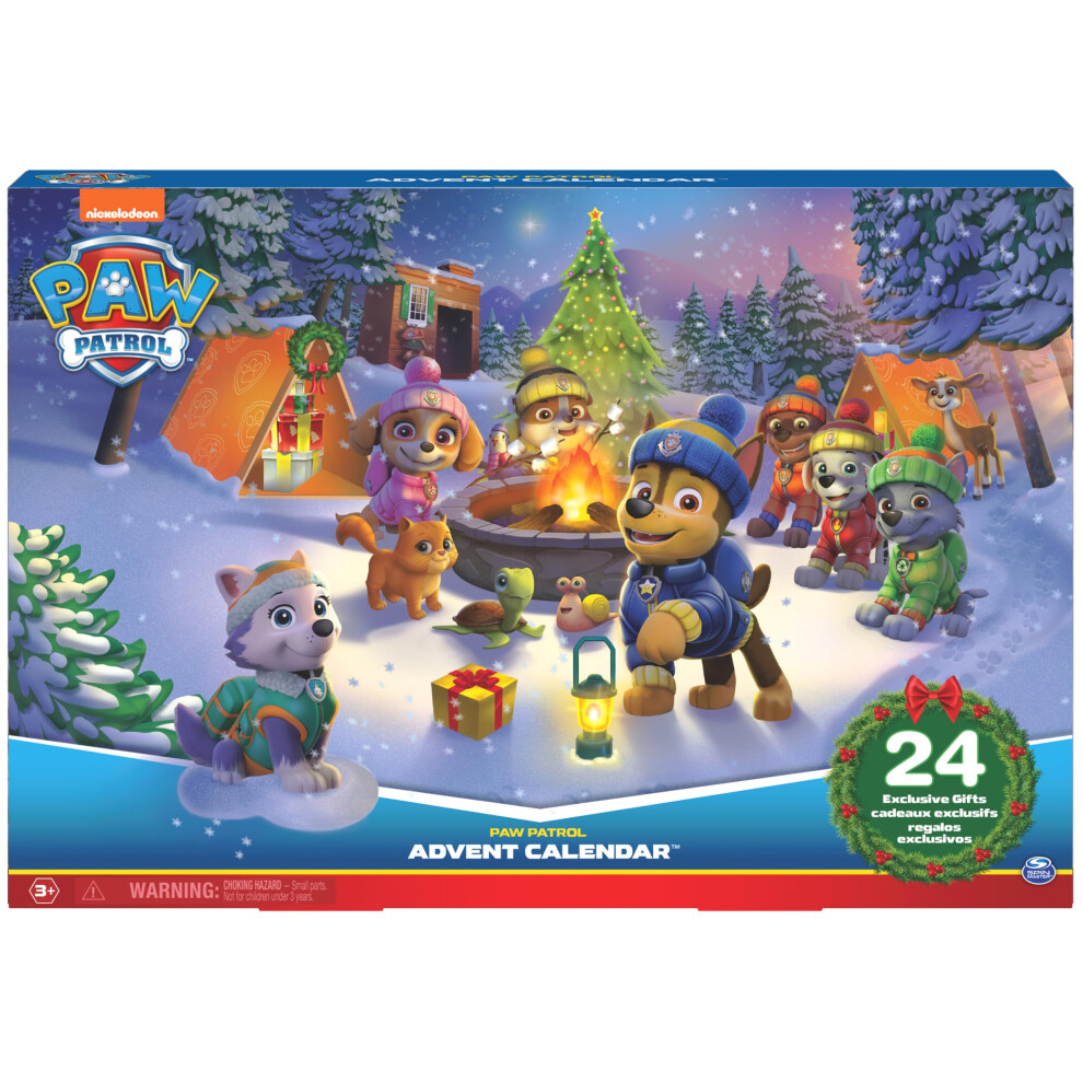 Paw Patrol Paw Patrol: 2023 Advent Calendar With 24 Surprise Toys - Figures, Accessories And Kids Toys For Ages 3 And Up