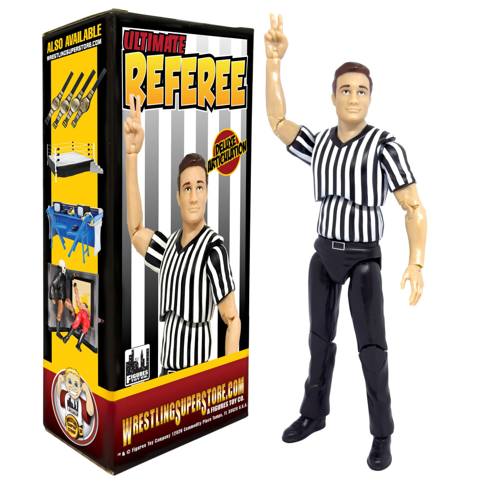 Ultimate Referee Mit Deluxe Artikulation FüR Wwe Wrestling Actionfiguren – Perfekt FüR Sammler Und Fans!-image