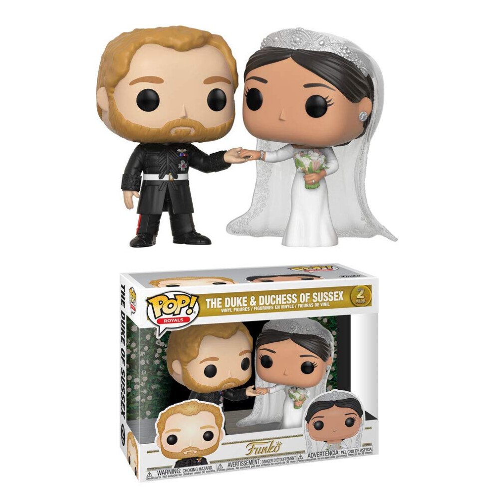 Funko POP Royals: Prince Harry and Meghan Markle Collectible Figure, Multicolor -, Standard