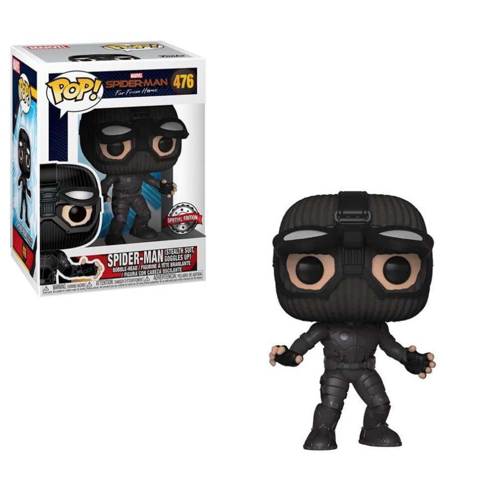 Funko Pop! Marvel: Spider-Man Far from Home - Spider-Man Stealth Suit (Goggles Up) Exclusive