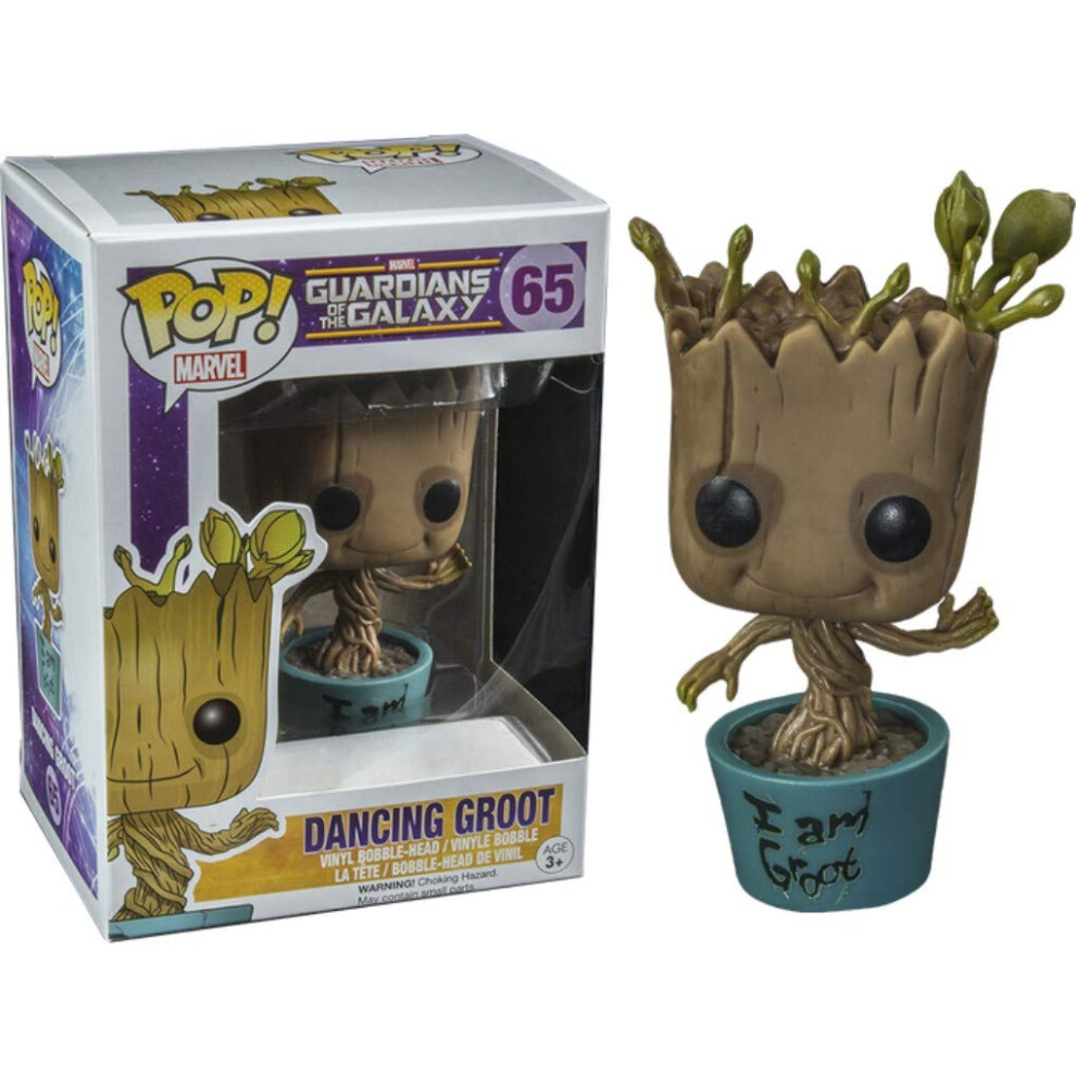 Funko 5253?-?Guardians of The Galaxy, Pop Vinyl Figure 65?Dancing Groot (I am Groot), 10?cm