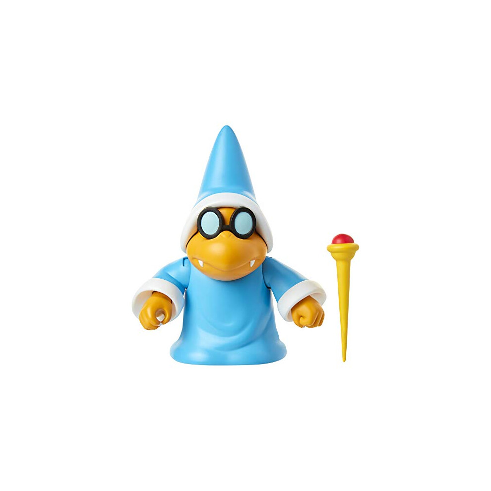 Photos - Action Figures / Transformers SUPER MARIO Nintendo Collectible Magikoopa 4" Poseable Articulated Action Figure with Wand Accessory, Perfect For Kids & Col