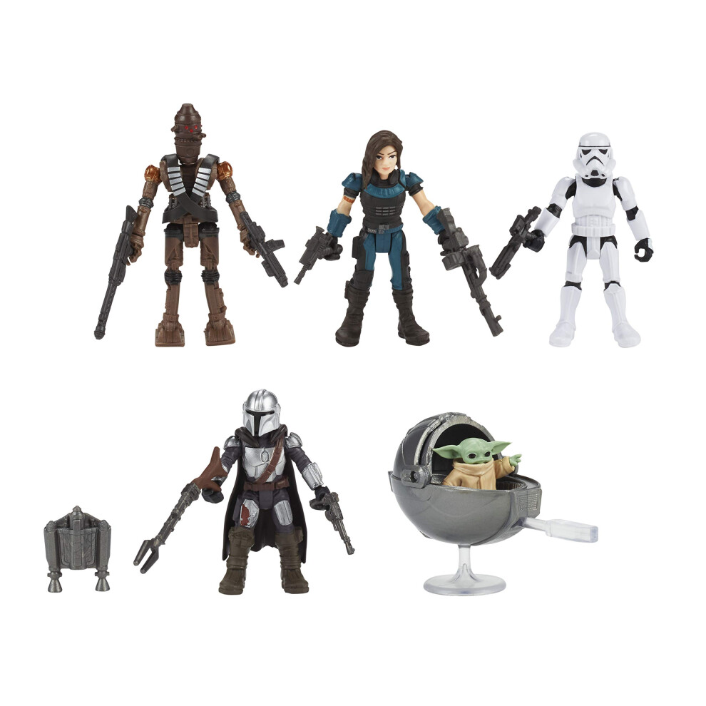 STAR WARS Mission Fleet Defend The Child 2.5-Inch-Scale Figure 5-Pack with Accessories, Toys for Kids Ages 4 and Up