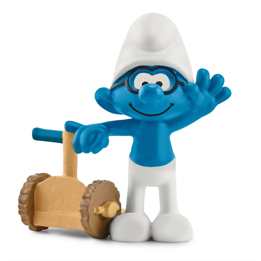 Schleich Smurfs, Collectible Retro Cartoon Toys for Boys and Girls, Segway Smurf Toy Figurine, Ages 3+