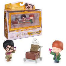 Wizarding World Harry Potter Micro Magical Moments-actiefiguren met Harry Ron Hedwig en vitrine Kinderspeelgoed voor kinderen vanaf 6 jaar