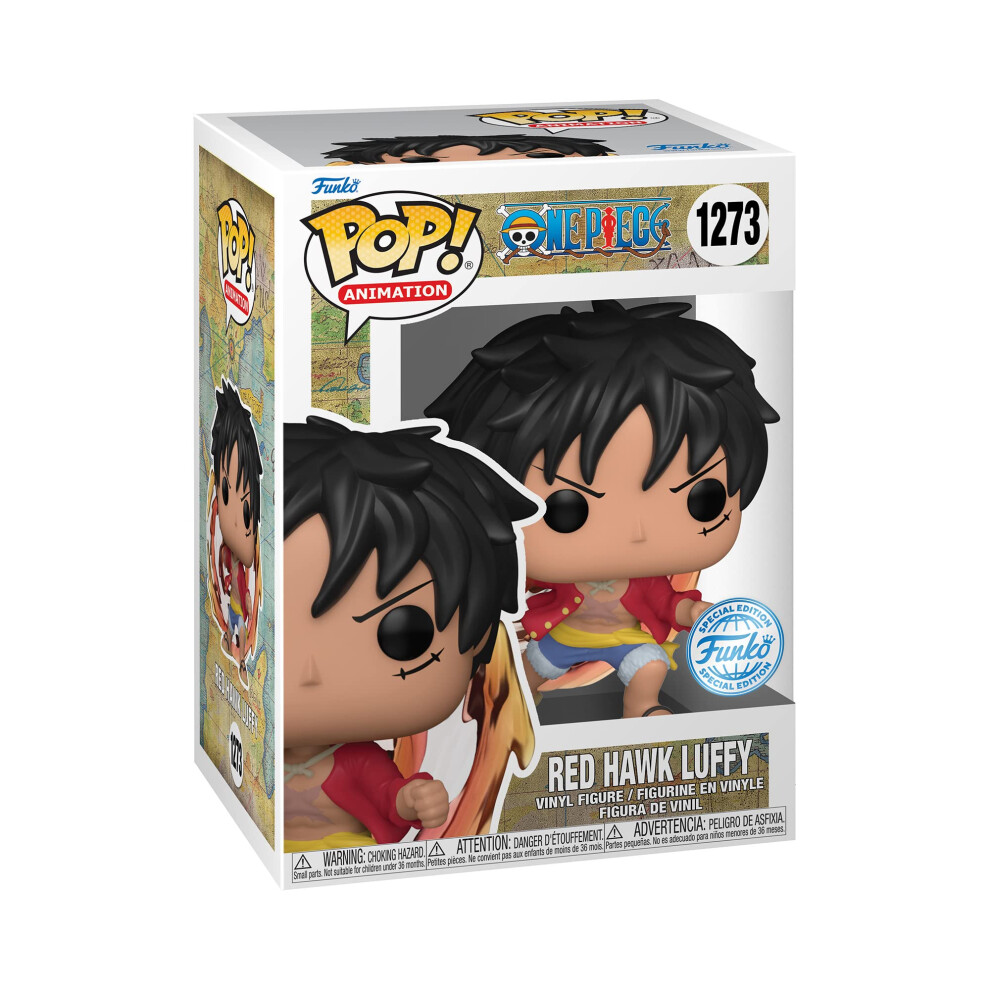 Funko Pop One Piece Monkey D. Luffy (Red Hawk) Pop Figure (AAA Anime Exclusive)