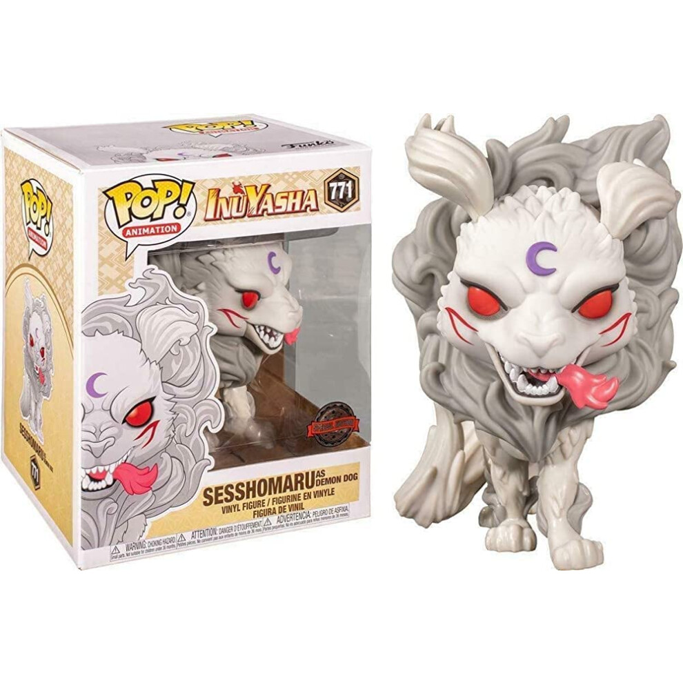 Funko Pop! Animation: Inuyasha Sesshomaru as Demon Dog 6-inch Exclusive Vinyl Figure - Special Edition