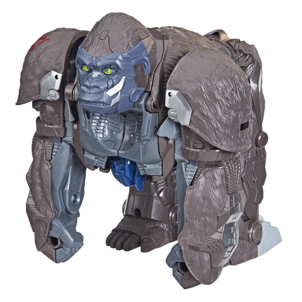 Transformers Toy Rise of The Beasts Movie, Smash Changer Optimus Primal Converting Action Figure for Ages 6 and Up, 9-Inch