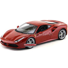 Ferrari Burago 1/18 Scale Diecast - 18-16008 488 GTB Rosso red