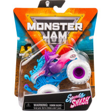 Monster Jam, Officiell Sparkle Smash Monster Truck, Die-Cast Fordon, Crazy Creatures, 1:64 Skala