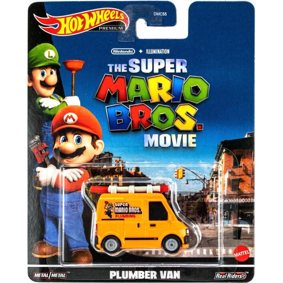 Hot Wheels Mario Movie Plumber Van 1:64, (HKC19)