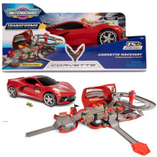 Parceiro de brinquedos MMW0173 Micromachines Corvette Raceway Car Convertible Playset multicolorido