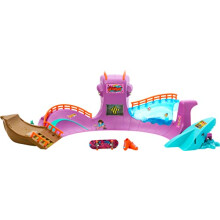 Hot Wheels Skate Octopus Skatepark lekset med Tony Hawk greppbrda och ett par avtagbara skateskor inkluderar frvaring