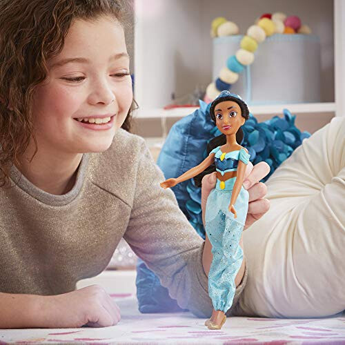Disney Κούκλα Disney Princess Royal Shimmer Jasmine, Κούκλα Μόδας με Φόρεμα και Αξεσουάρ 1