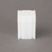 Tubes à pièces CoinSafe carrés pour demi-dollars (Qty=5), Blanc