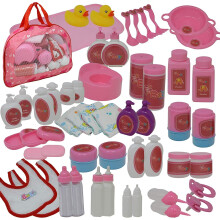 The New York Doll Collection Baby Doll etetsi s gondozsi kiegszto kszlet cipzras hordtskban