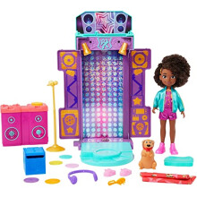 KarmaAs World Transforming Musical Star Stage Playset (142-in) with Lights & Sounds, Plays collectible Records, Includes Doll