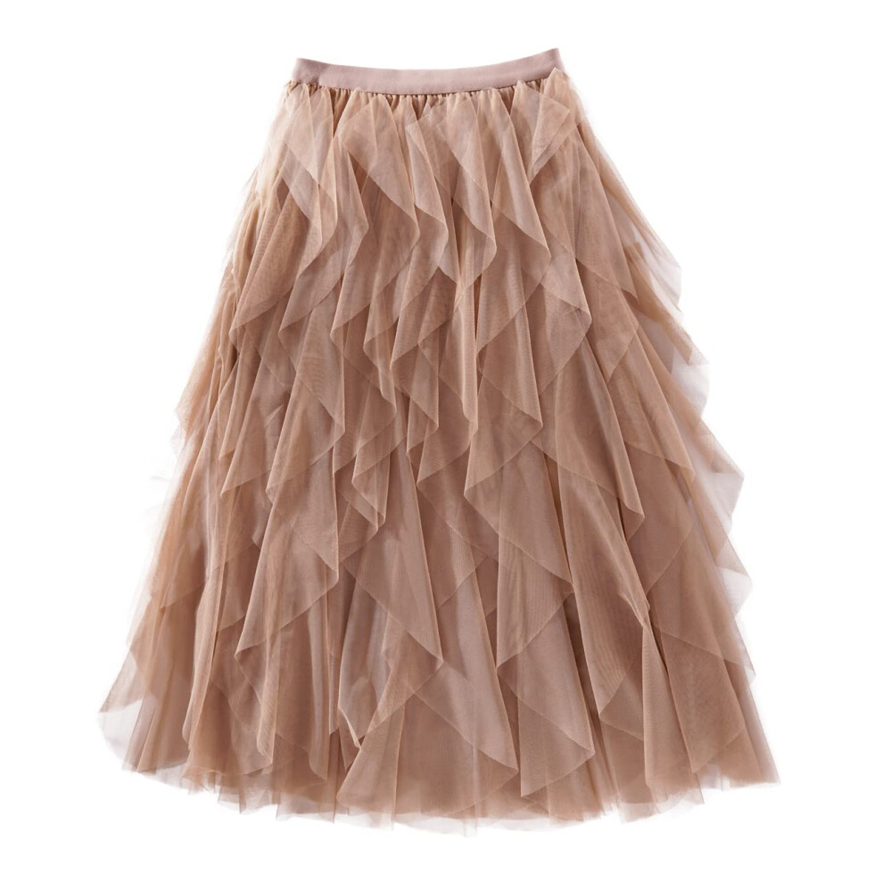 Jupe tutu longue en tulle arc-en-ciel pour femme Femiserah (tulle caf?)