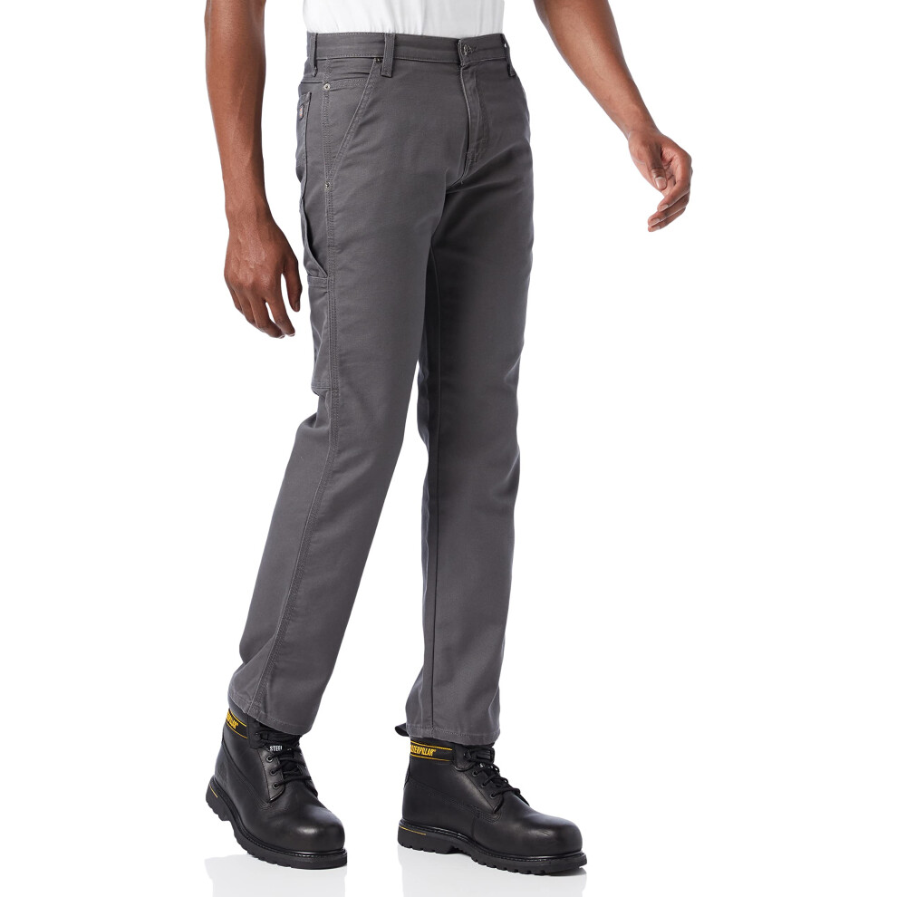 Dickies Mens Tough Max Duck carpenter Pant, Stonewashed Slate, 30 30