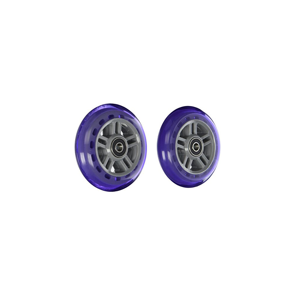 Razor PU A Scooter Series Wheels with Bearings - Set of 2 - Purple