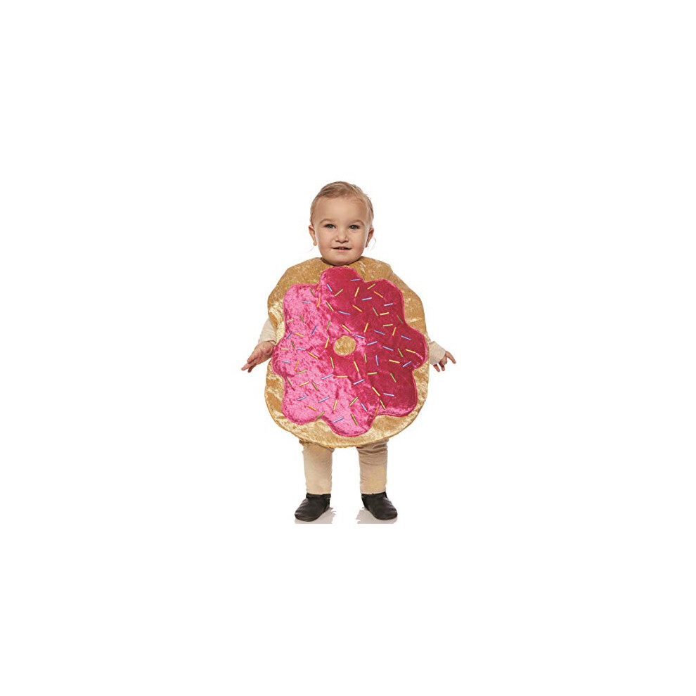 Photos - Fancy Dress UNDERWRAPS unisex child Toddlers Plush Donut Belly Babies Costume, Multi, X-Large US