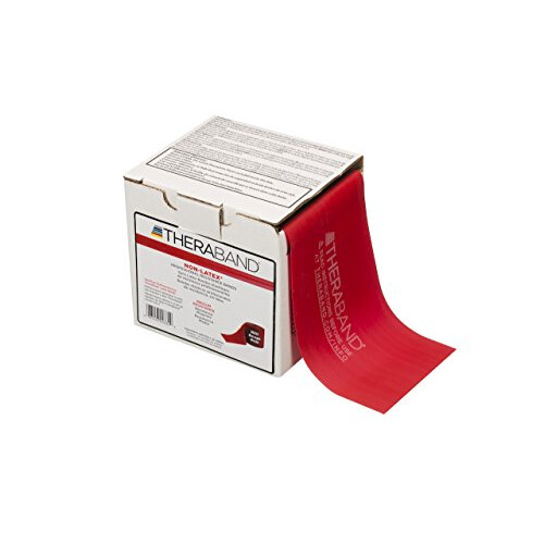 TheraBand THERABAND Αντίσταση Ζώνη, Κόκκινη, Μεσαία, 50-Yard Ρολό, Χωρίς Λάτεξ, Ζώνη για Γυμναστική 2