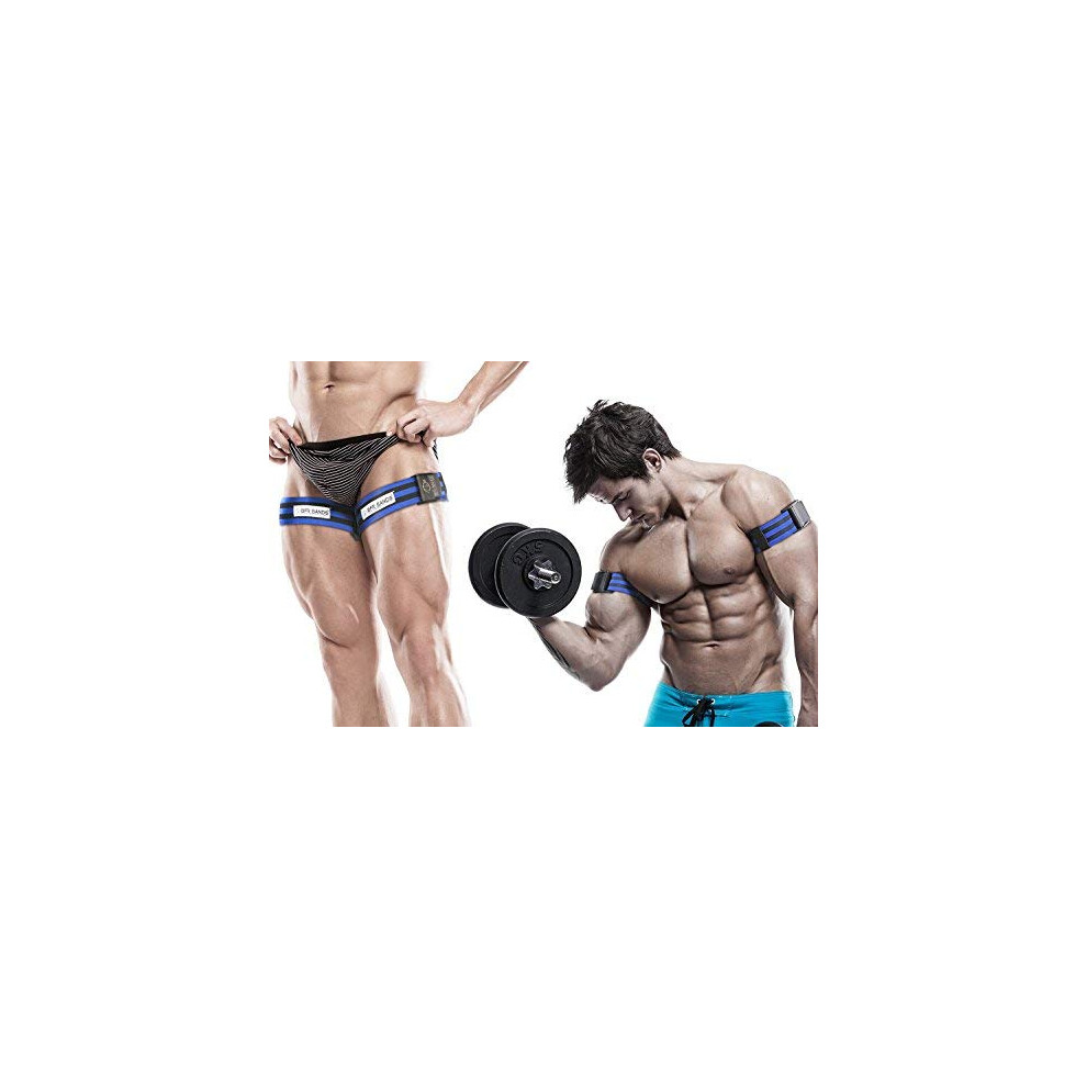 BFR Bands PRO Blood Flow Restriction Bands - Set of 2, Arms and Legs Occlusion Training for Men and Women - Workout Equipment