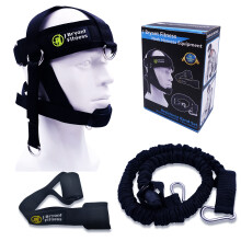 J Bryant Neck Harness Head - Weight Lifting with Resistance Tube Bands - Door Anchor Set Adjustable Neck Training Strap Exercise Equipment L