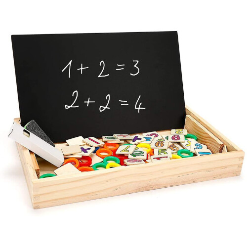 Math Wooden Toy Learning Box For Children 3 4 5 Years Old 1